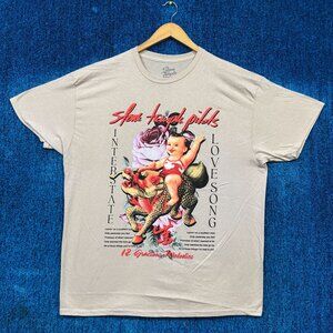 Stone Temple Pilots 12 Gracious Melody Rock Beige T-Shirt Size Extra Large